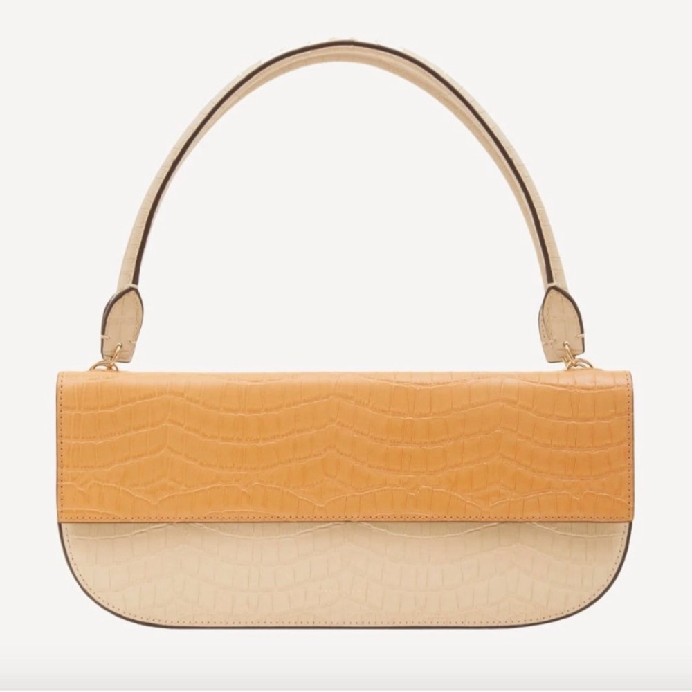 Danse Lente embossed baguette shoulder bag